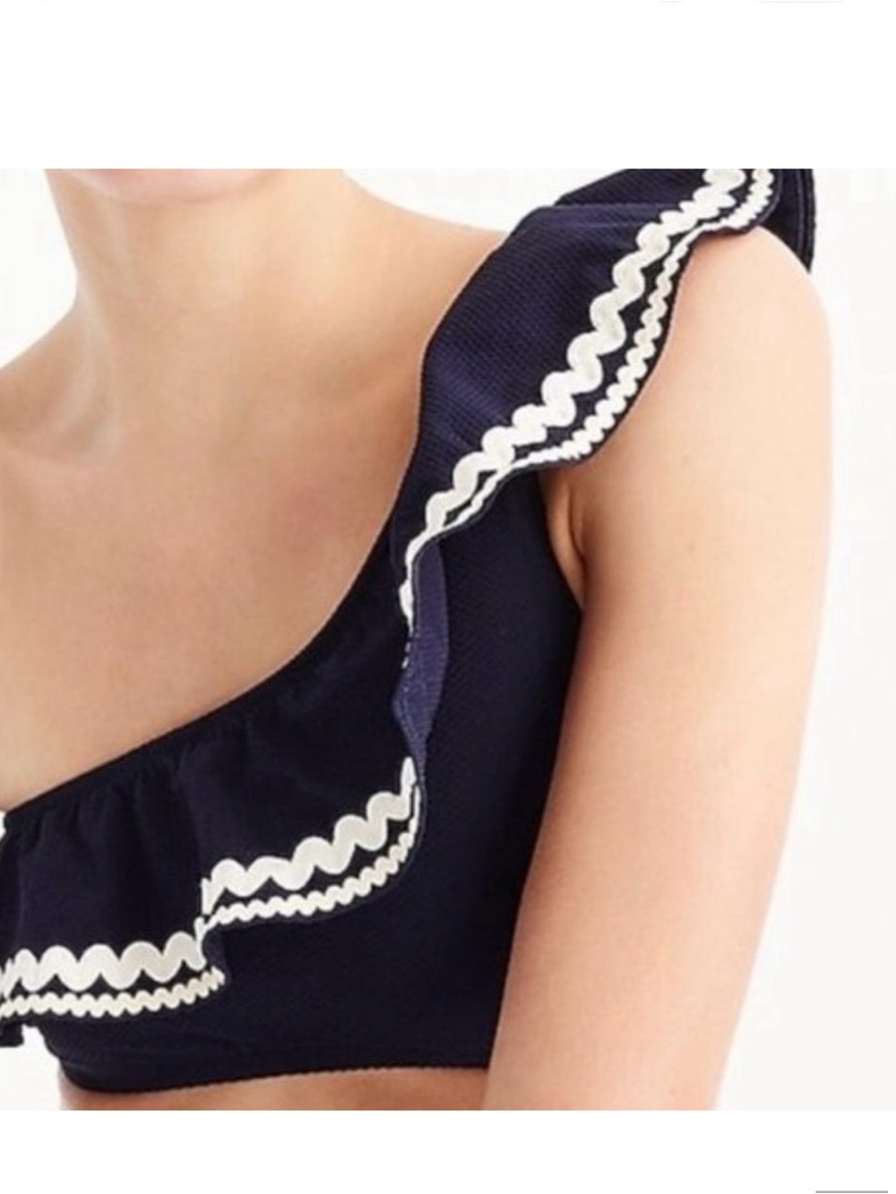 J.Crew Rickrack Navy Bikini Set - NWT - Size Small